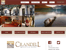 Tablet Screenshot of crandellmountainlodge.com